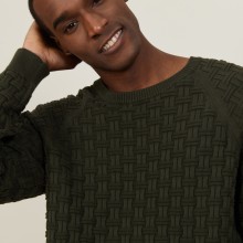 Organic cotton raglan sleeve sweater - Pepino