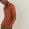 Slub linen button-down shirt - Blason
