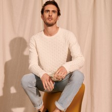 Organic cotton raglan sleeve sweater - Pepino