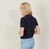 T-shirt col polo en coton sec - Nina 7240 marine - 05 Bleu marine