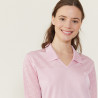 Polo ajouré manches 3/4 - Anaelle 2733 rose - 24 Rose clair