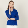 3/4 sleeve openwork polo shirt - Anaelle