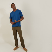 T-shirt col rond en Fil Lumière - Bocca 7241 corsaire - 06 Bleu moyen