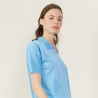 Polo manches courtes à motifs - Angie 2750 perruche - 06 Bleu moyen