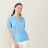 Polo manches courtes à motifs - Angie 2750 perruche - 06 Bleu moyen