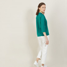 3/4 sleeve patterned polo shirt - Aline
