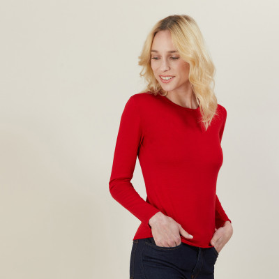 Mock turtleneck pullover made of wool Bourse
