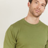 Pull col rond en coton - Balboa 6851 maquis - 83 Kaki