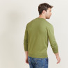Pull col rond en coton - Balboa 6851 maquis - 83 Kaki