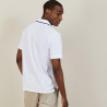 Cotton polo shirt with two-tone collar - Bistro