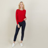 Cropped merino wool sweater - Les Halles
