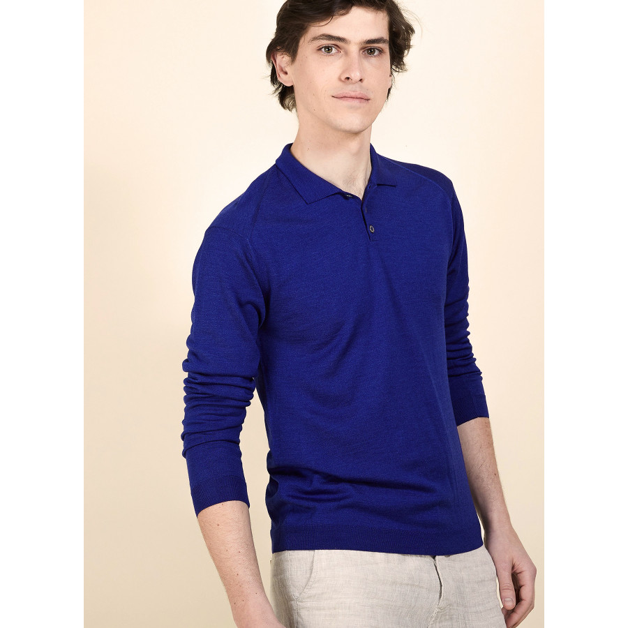 Wool and silk polo shirt - Bartev
