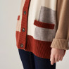 Long buttoned cashmere cardigan - Delia