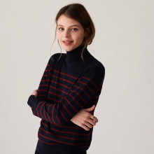 Ribbed merino wool turtleneck sweater - Colette
