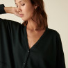 Buttoned cardigan with pockets in merino wool - Ava