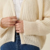 Mohair beaded ribbed cardigan - Camille