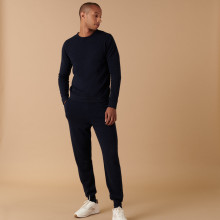 Jogger à poches en cachemire - Barry 7440 marine - 05 Bleu marine