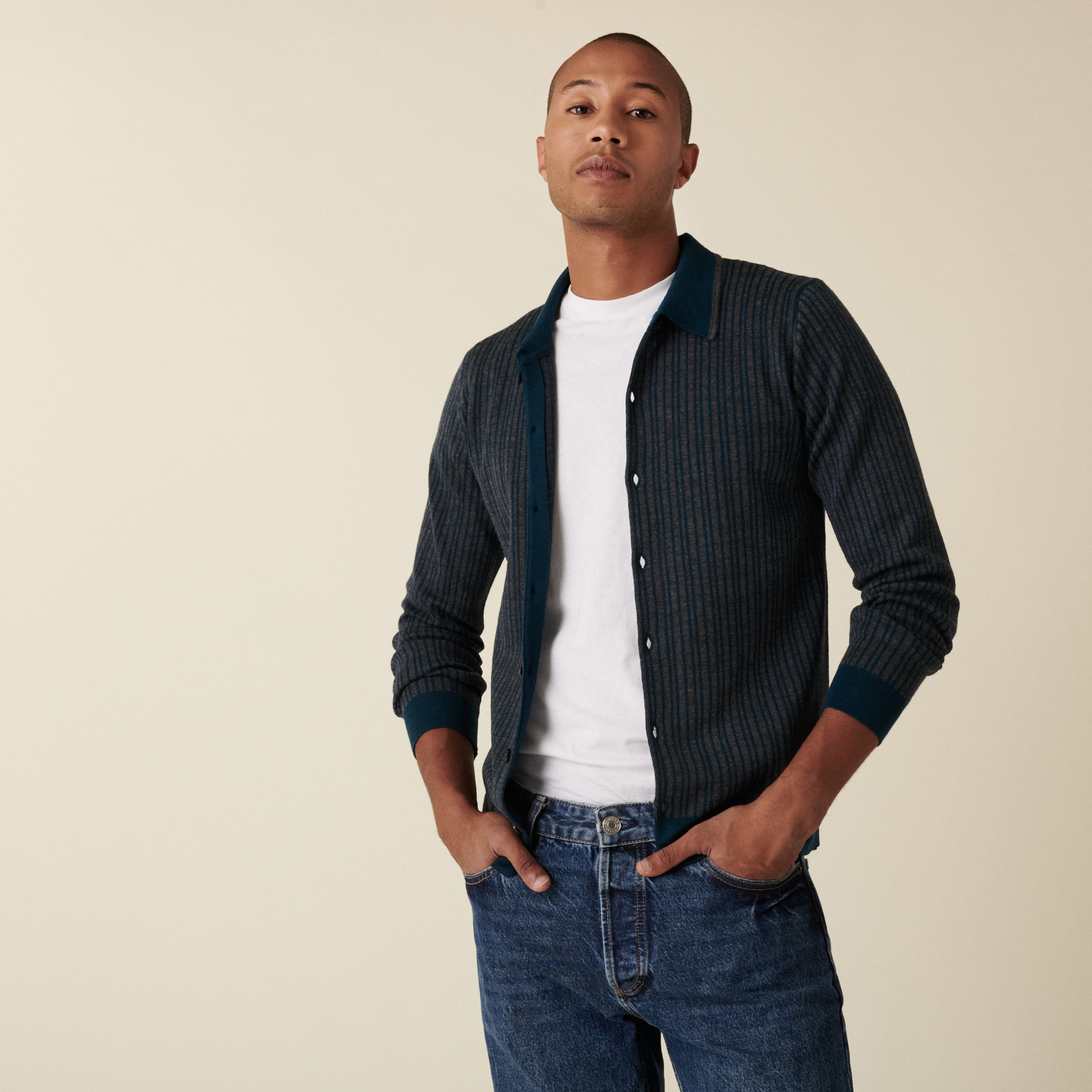 cardigan polo shirt