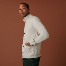 Buttoned cashmere cardigan with pockets - Erwan