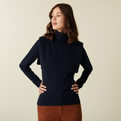 2-ply cashmere turtleneck neck warmer - Cary