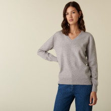 V-neck cashmere sweater - Abel