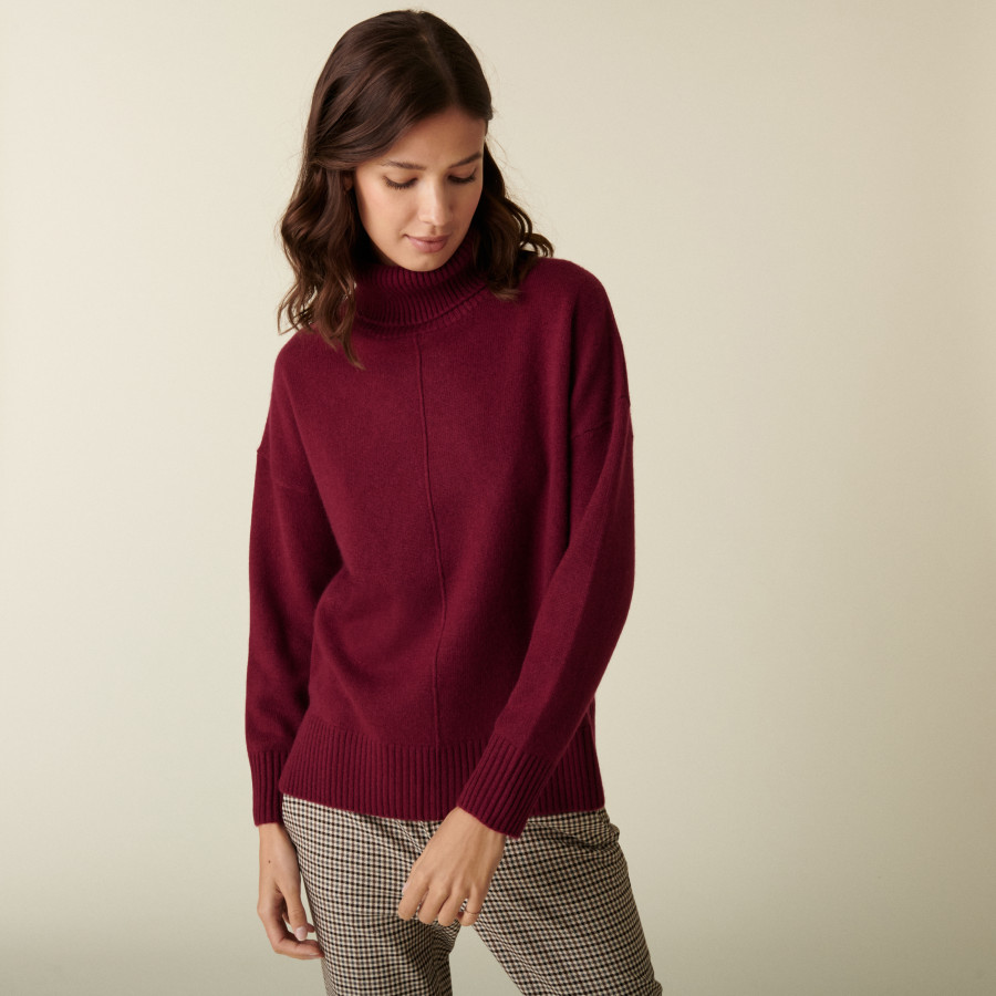 3-ply cashmere turtleneck sweater - Adena