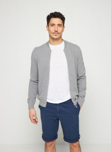 Jacket with pockets in organic cotton - Richelieu