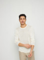 Linen round neck sweater - Rudy