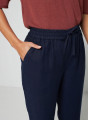 Pantalon casual en lin - Toscane 7640 marine - 05 Bleu marine