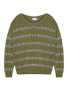 Striped cotton and linen sweater - Thildie
