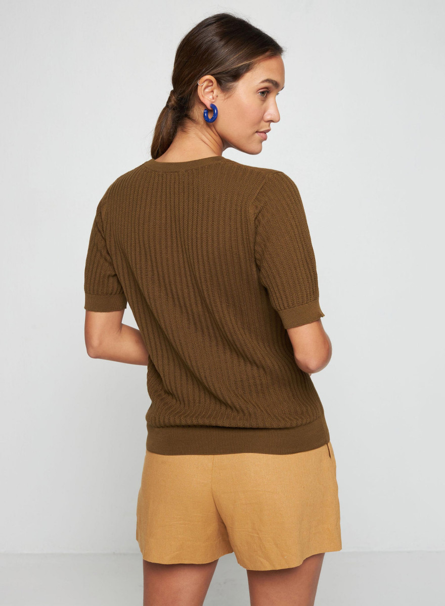 T-shirt round neck in organic cotton - Sidonie