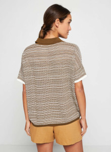 Organic cotton short sleeves blouse - Sierita
