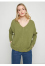 Loose cotton and linen jumper - Thalie