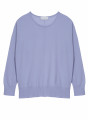 Pull col rond en cachemire light - Soraya 7642 horizon - 04 Bleu clair