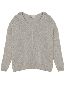 Loose cotton and linen jumper - Thalie