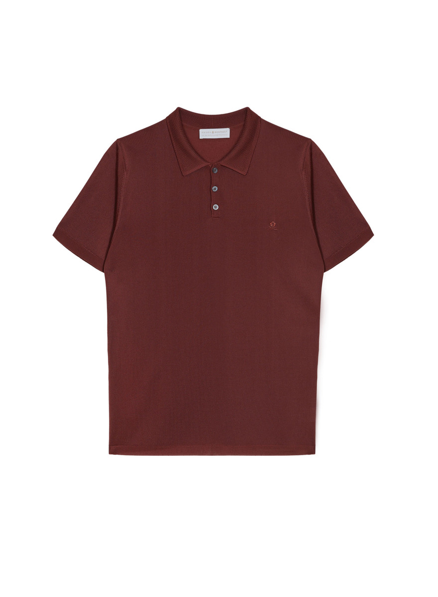 Short-sleeved polo shirt in light thread - Babar