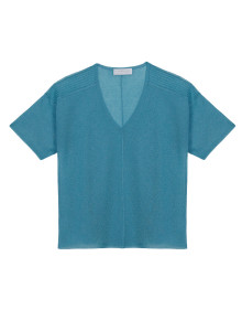 T-shirt à manches courtes effet irrisé - Stan 7647 opaline - 49 Turquoise