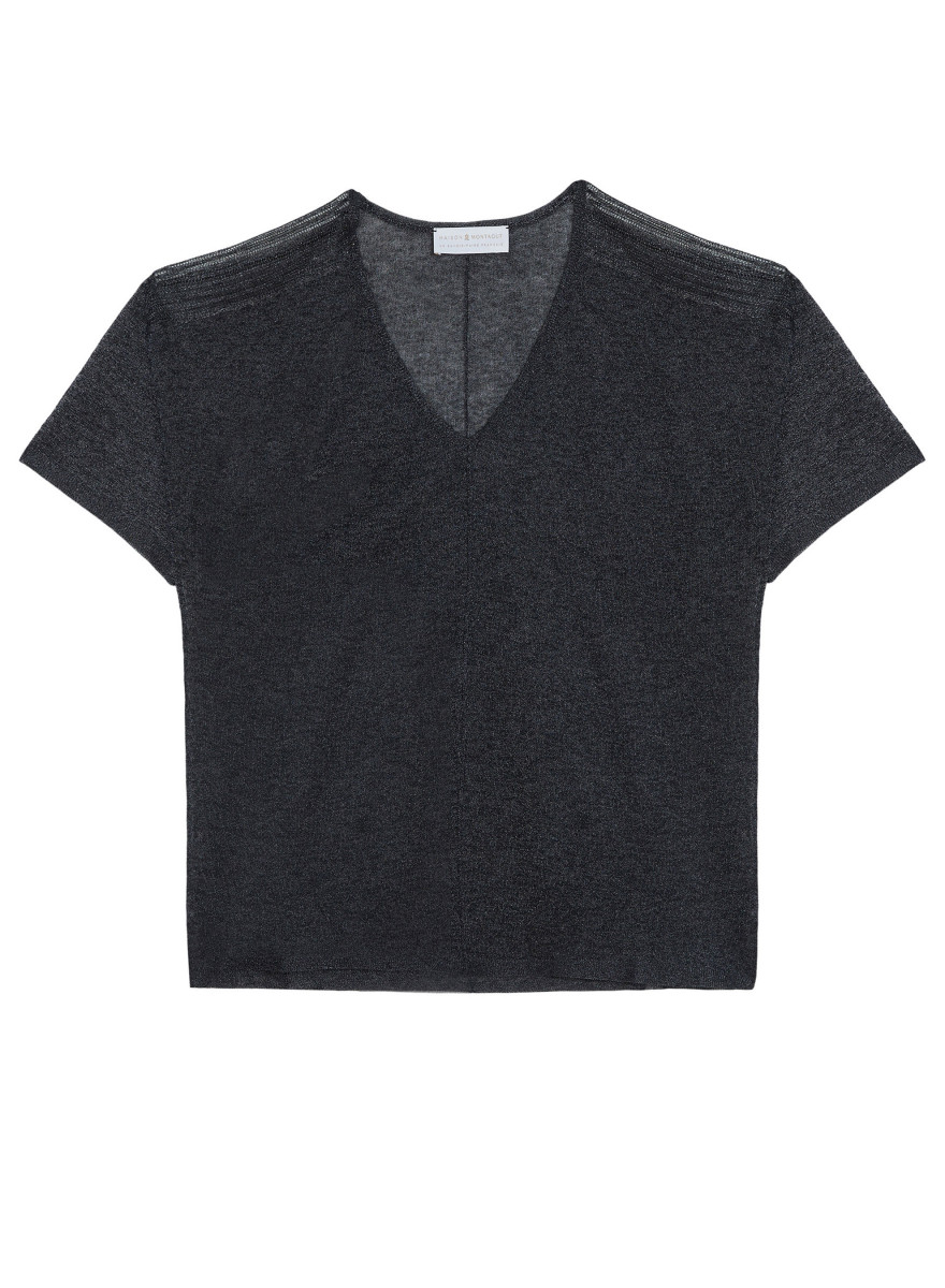 T-shirt à manches courtes effet irrisé - Stan 7610 noir - 01 Noir