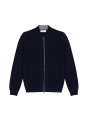 Veste avec poches en coton bio - Richelieu 7739 marine/volute - 05 Bleu marine