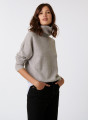 Pull col roulé à fentes en cachemire 4 fils - Adena 7403 ecru - 82 Ecru