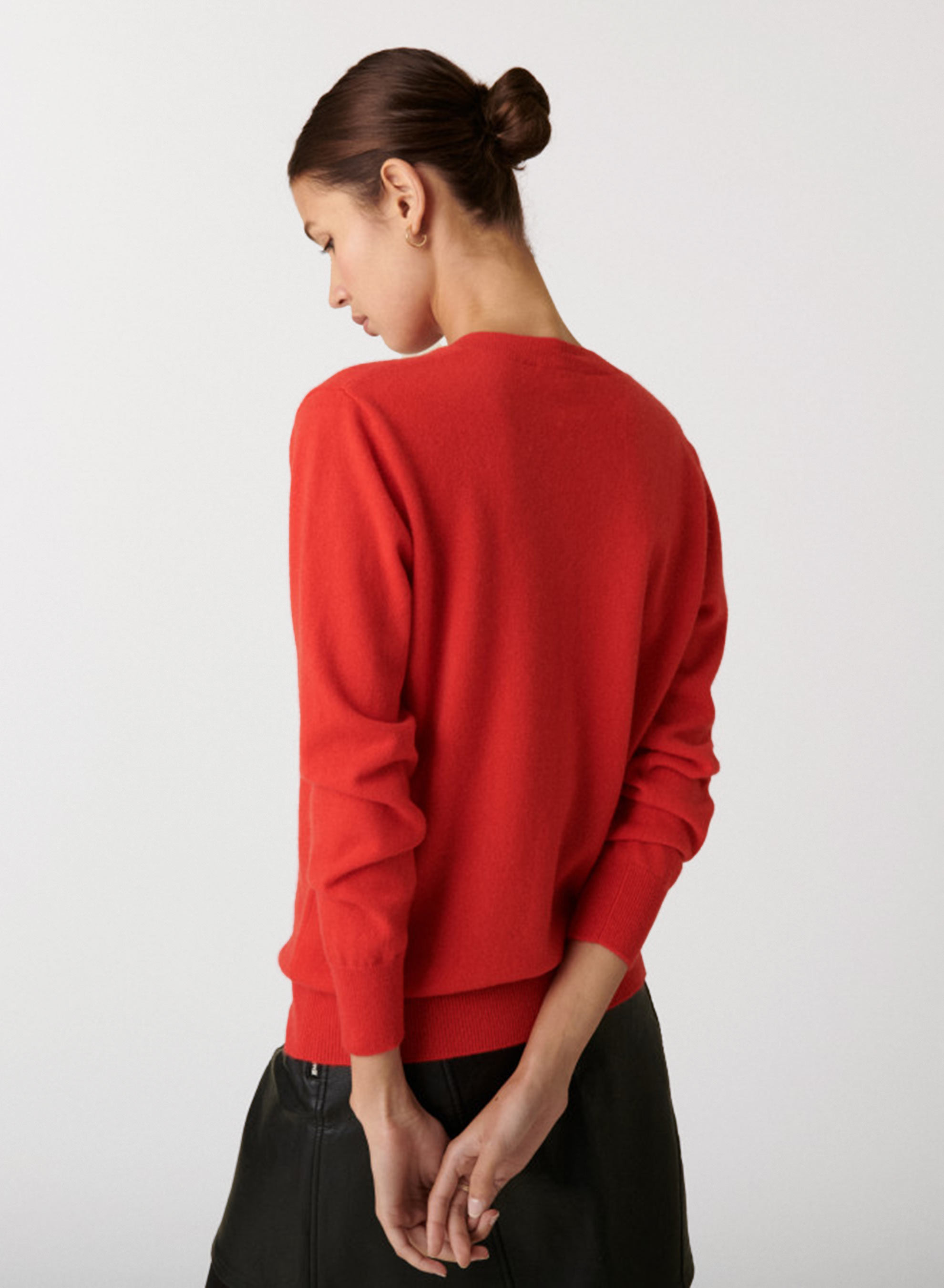 Luxe femmes Cashmere Knitwear Pull Col Roulé Pullover Loose Sweater Tops