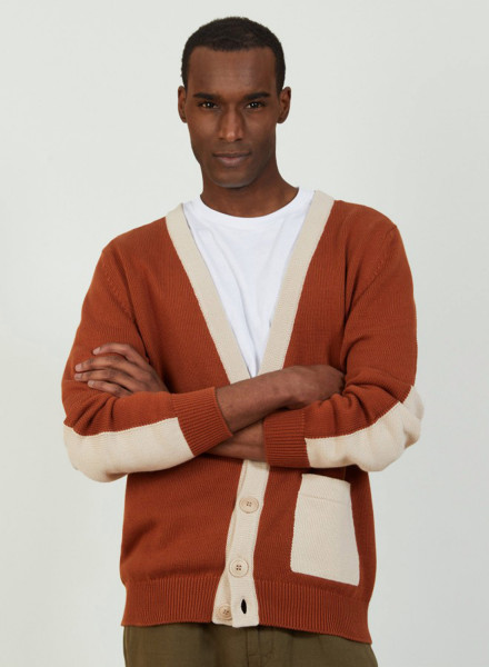 Gilet bicolore en gros coton bio - Pierra