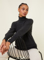 Pull col roulé en cachemire - Anabelle 7813 ombre - 10 Gris foncé