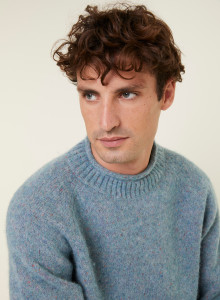 Flecked wool-blend high-neck sweater - Ferdinand
