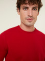 Round-neck cashmere sweater with rolled finishes - Ernest