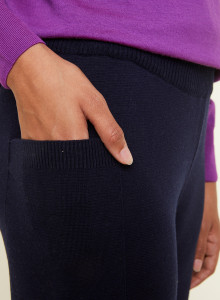 Merino wool pocket pants - Gaetane