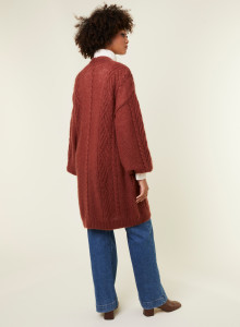 Balloon sleeve buttoned mohair coat - Galilee
