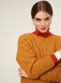 Loose-fit sweater with dots in cocoon wool - Gassia