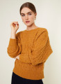 Loose-fit sweater with dots in cocoon wool - Gassia