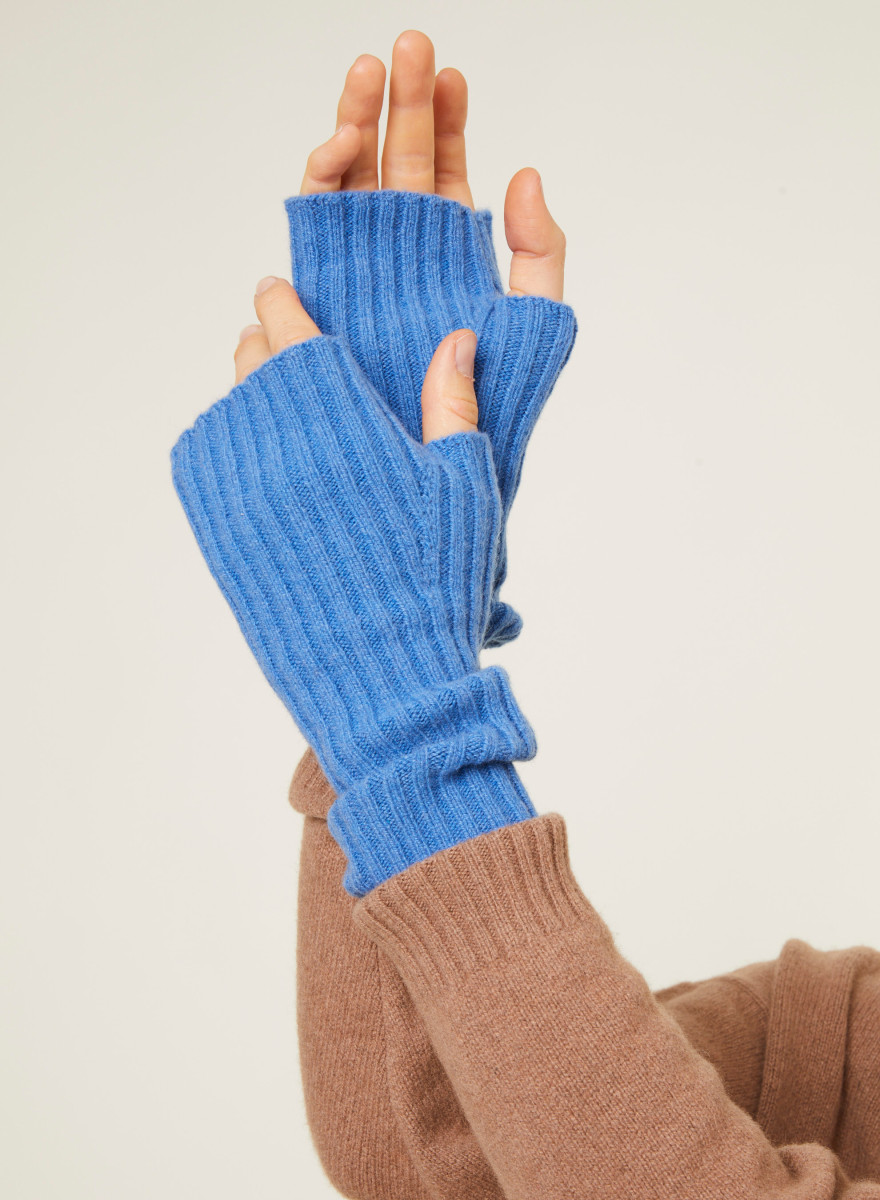Unisex mittens in recycled cashmere and wool - Glenn